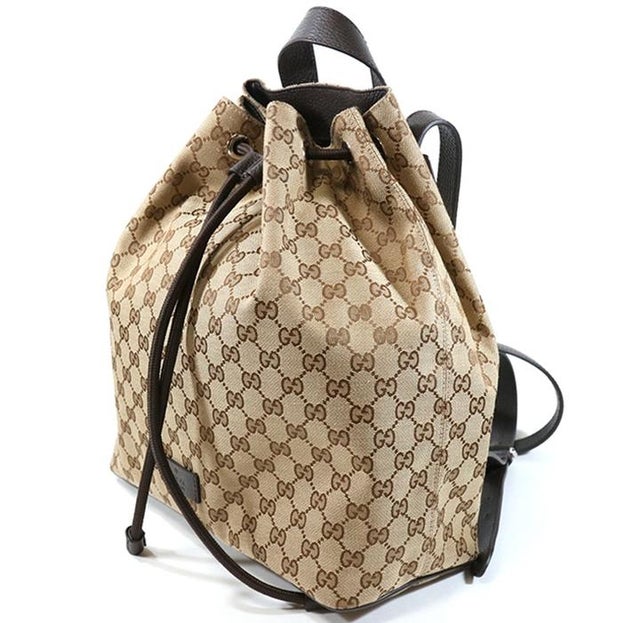 Gucci GG Monogram Drawstring Backpack 449175